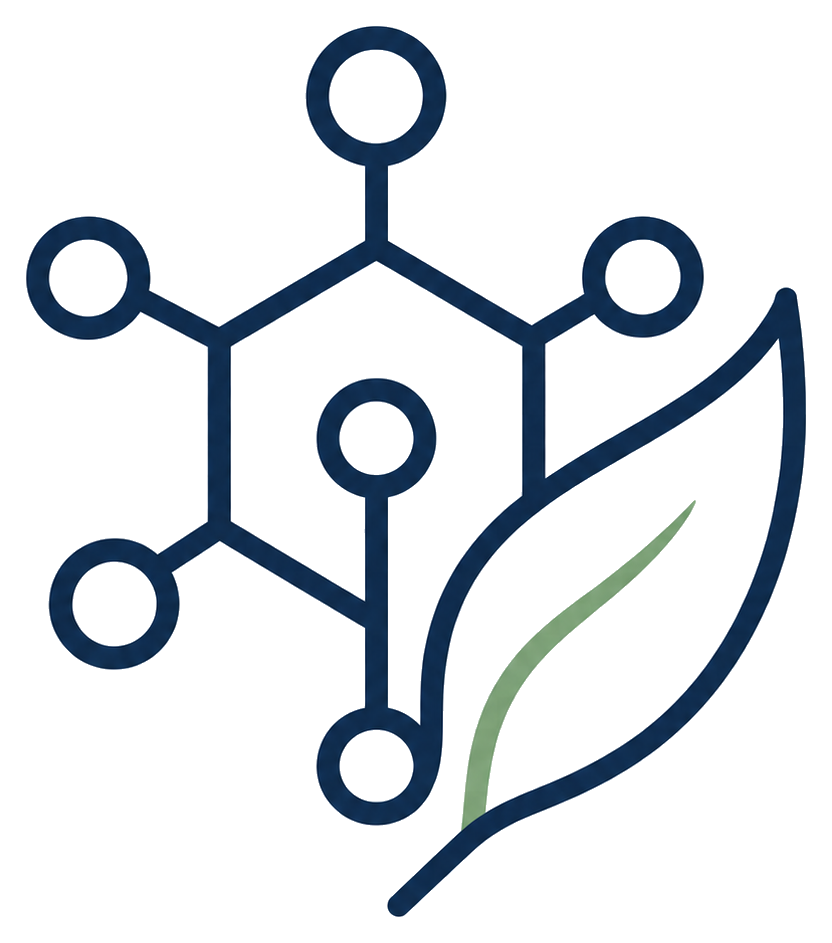 Botanical molecule profile icon